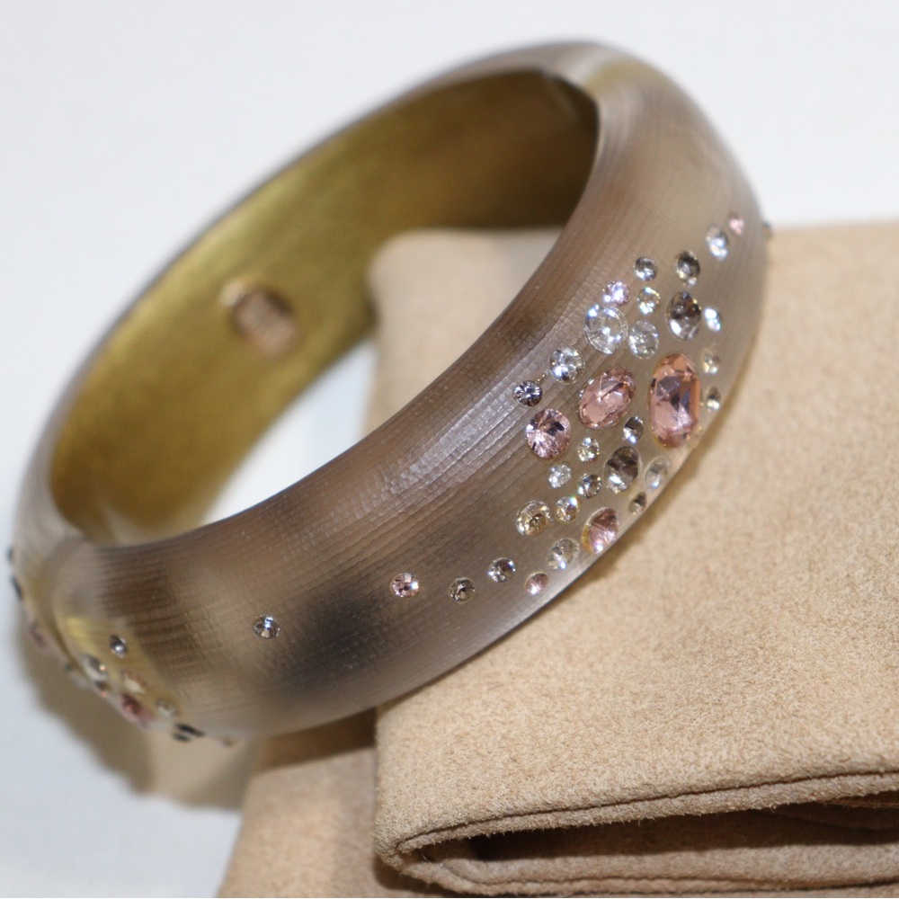 Authentic Alexis Bittar Swarovski Crystal-Embellished Bangle